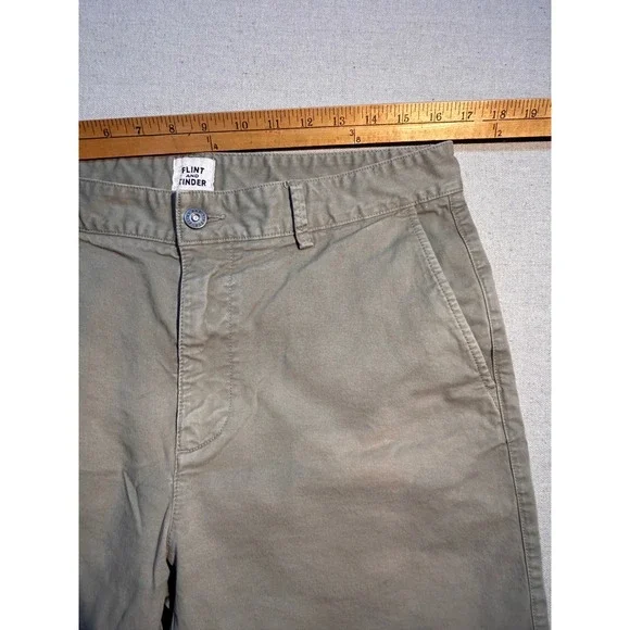 Flint and Tinder 365 Shorts Mens 33 Tan Khaki Stretch Chino Cotton FADIG - Picture 3 of 7